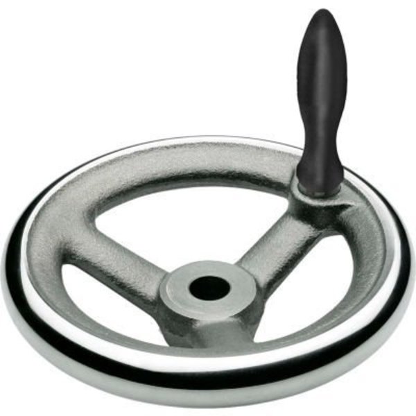 J.W. Winco JW Winco - - Aluminum Spoked Handwheel w/ Revolving Handle - 7.87" Dia x 18mm Bore 18ME89/D